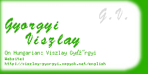 gyorgyi viszlay business card
